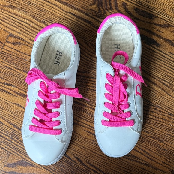 Barbie Women’s 9 Pink and White Sneakers with Rhinestones - Picture 2 of 7